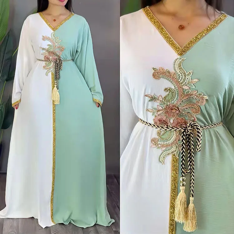 Luxurious Moroccan caftan, a blend of tradition and modern elegance.
